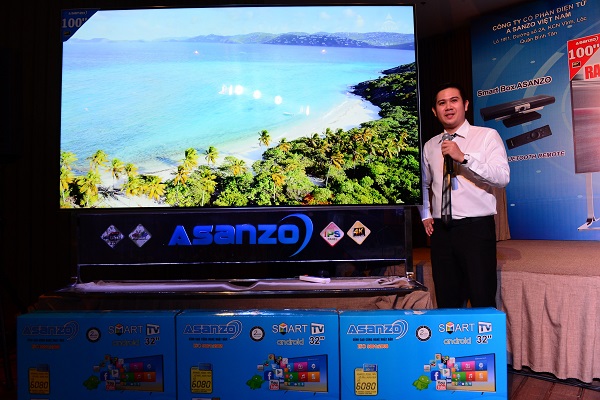 Tivi 100 inch được Asanzo đề xuất giá bán khoảng 150 triệu đồng.