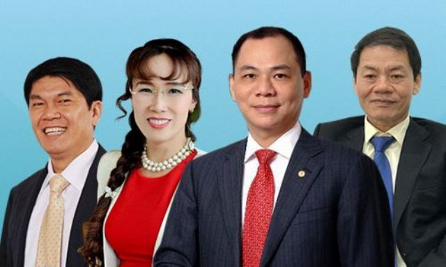 Tính đến ngày 10/8/2018, Việt Nam có tới 4 gương mặt nằm trong danh sách tinh hoa giàu có của thế giới