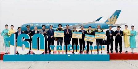 Vietnam Airlines đón vị khách thứ 160 triệu sau 20 năm thành lập vào cuối tuần trước