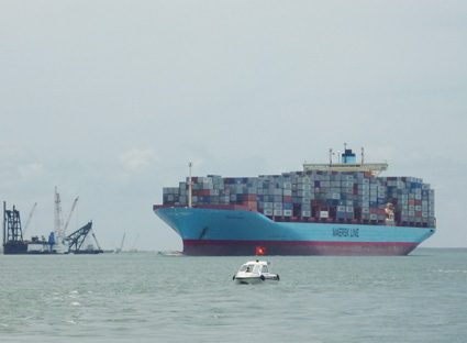 Tuyến luồng tàu biển Cái Mép-Thị Vải sẽ được nâng cấp, cải tạo luồng để tiếp nhận tàu biển trọng tải trên 100.000 DWT ra vào bến cảng khu vực Cái Mép-Thị Vải