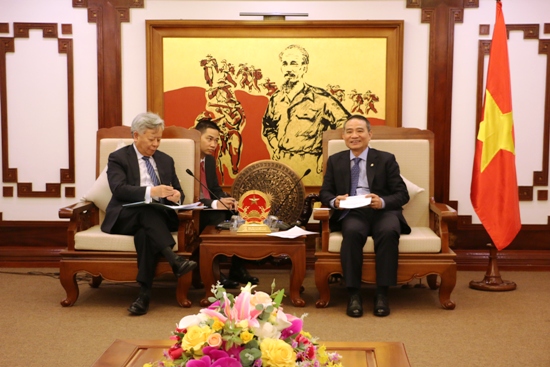 Bộ trưởng Trương Quang Nghĩa tiếp ông Kim Lập Quân - Chủ tịch Ngân hàng AIIB