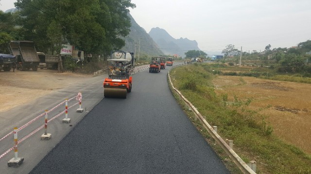 Thi công cải tạo, nâng cấp Quốc lộ 1 đoạn Bắc Giang - Lạng Sơn