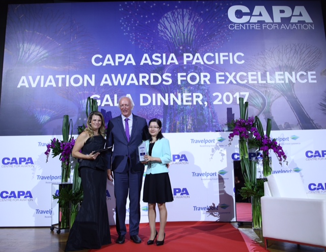 Sự kiện Vietnam Airlines giành được giải thưởng Hãng hàng không châu Á – Thái Bình Dương của năm 2017 đánh dấu lần đầu tiên một hãng hàng không Việt Nam đạt được danh hiệu cao quý này