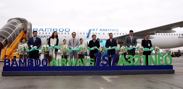 Lễ đón tàu bay A321neo đầu tiên gia nhập đội bay của Bamboo Airways