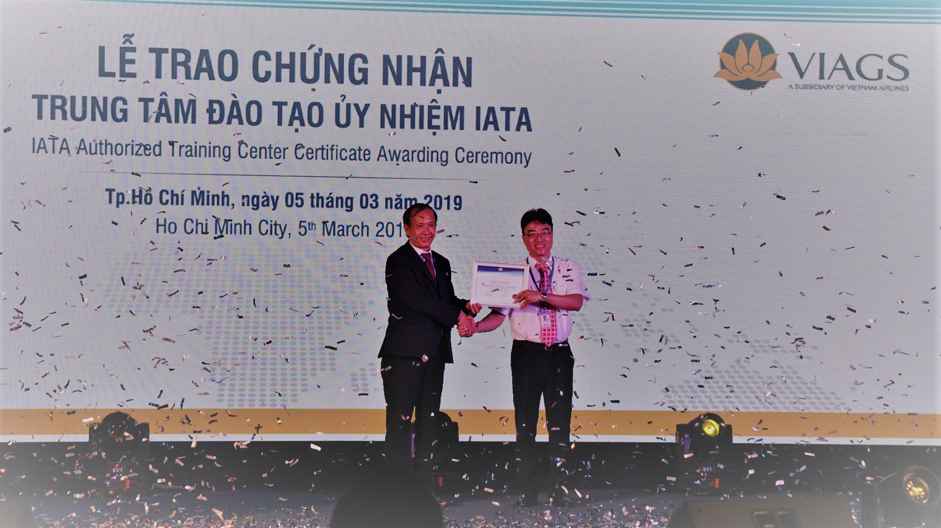 Sự kiện VIAGS trở thành Trung tâm Đào tạo ủy nhiệm IATA đã góp phần khẳng định công tác đào tạo, chất lượng dịch vụ, an toàn của VIAGS cũng như Vietnam Airlines. 