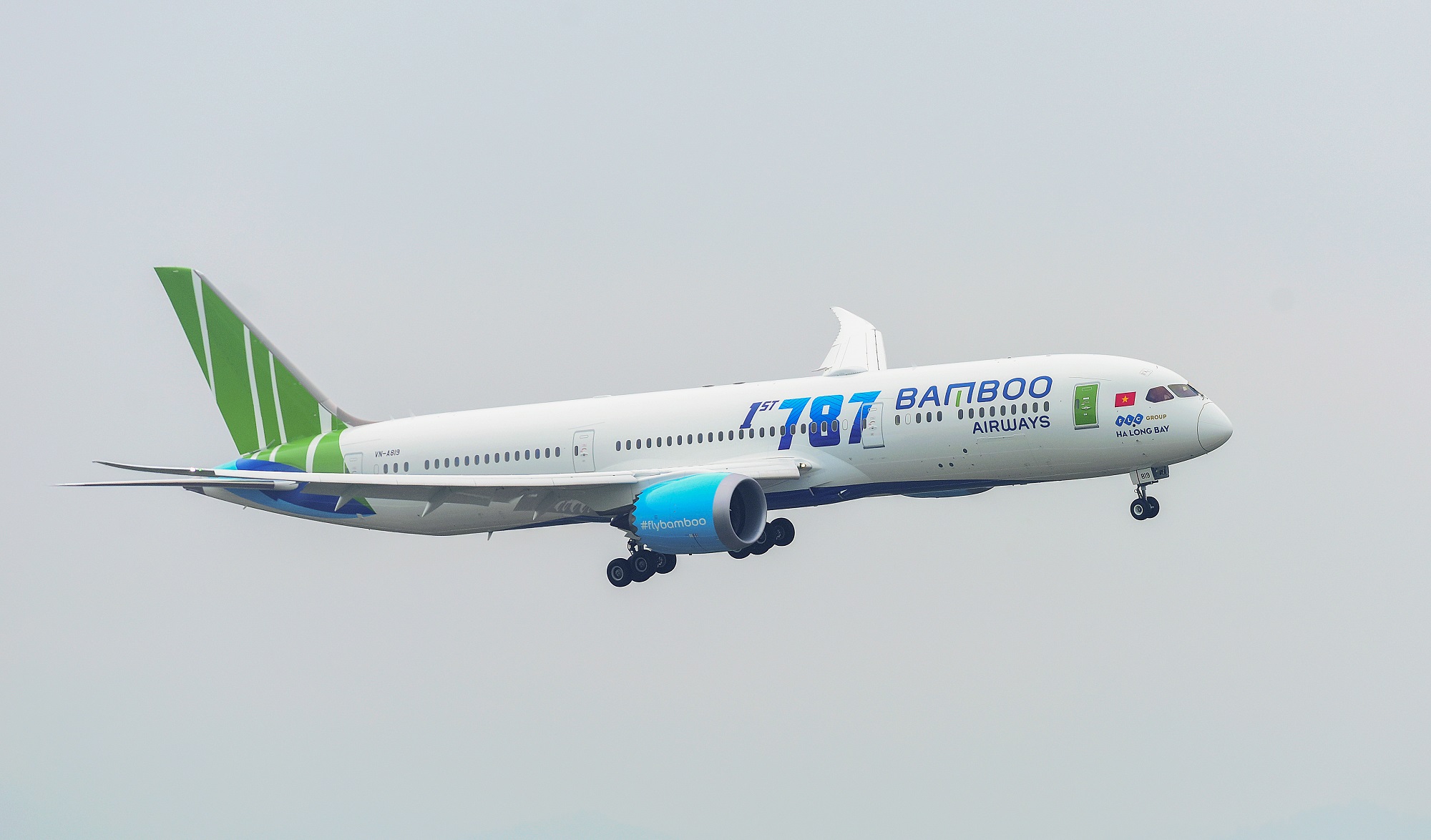 Tàu bay thân rộng Boeing 787- 9 vừa được Bamboo Airways đưa vào đội bay hôm 22/12/2019.