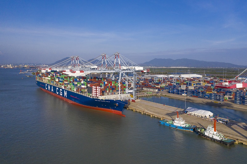 Công ty TNHH Cảng quốc tế Cái Mép (CMIT) cho biết, hiện 100% hàng hóa XNK tuyến xa và hàng nội Á tại Cái Mép đều do các hãng tàu nước ngoài chuyên chở, thị phần của các hãng tàu nội địa là 0%.