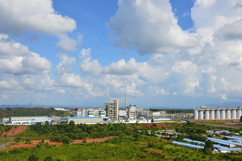 Một góc cụm công nghiệp chế biến nhôm tại địa phận xã Nhân Cơ, huyện Đắk R’lấp, tỉnh Đắk Nông.