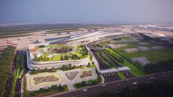 Phối cảnh Nhà ga T3 sân bay Tân Sơn Nhất, một trong những Dự án trọng điểm của ACV dự kiến khởi công trong năm 2021