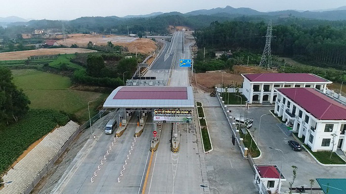 Một trạm thu phí BOT trên tuyến Bắc Giang - Lạng Sơn