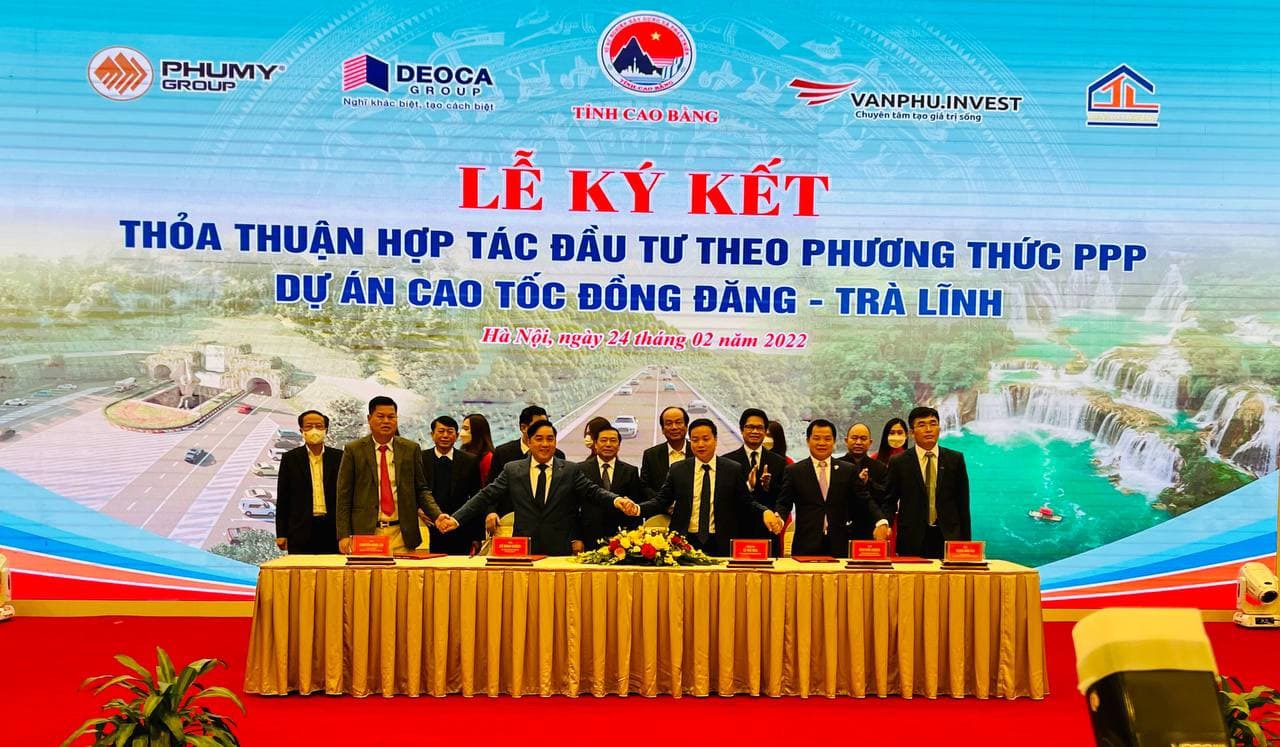 Lễ ký kết hợp tác triển khai Dự án cao tốc Đồng Đăng - Trà Lĩnh.