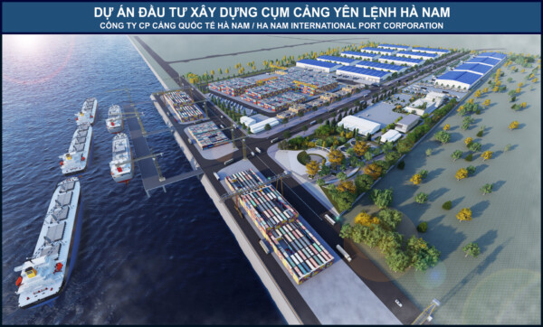 Dự án đầu tư xây dựng cụm cảng Yên Lệnh - Hà Nam tại bãi sông Hồng.