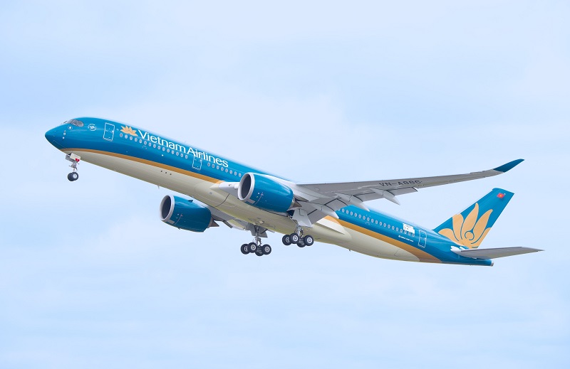 Một tàu bay A350 của Vietnam Airlines.