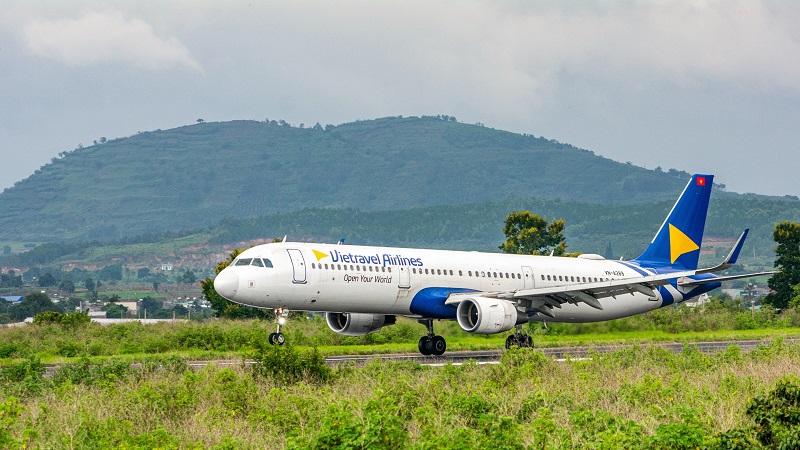 Một tàu bay của Vietravel Airlines.