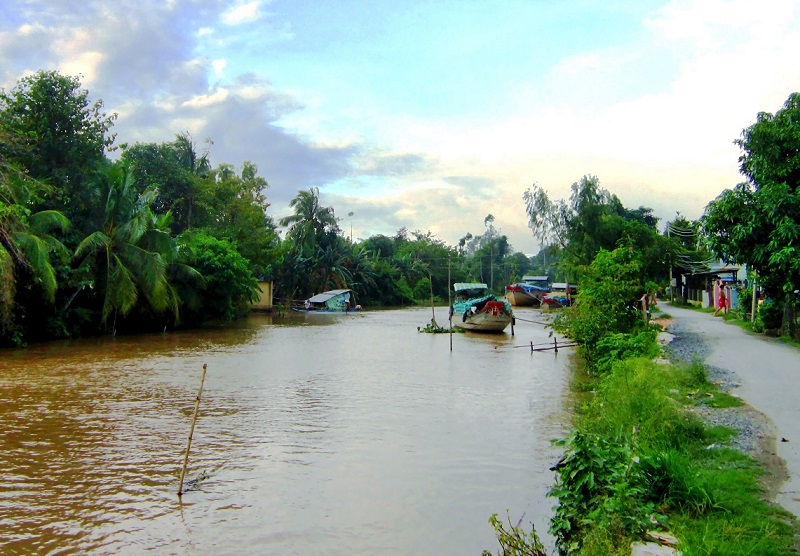 Một đoạn kênh Mương Khai - Đốc Phủ Hiền qua An Giang.