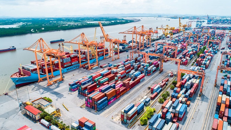 Cảng Tân Vũ (Cảng Hải Phòng) đón TEU hàng container thứ 1 triệu thông qua trong năm 2023.