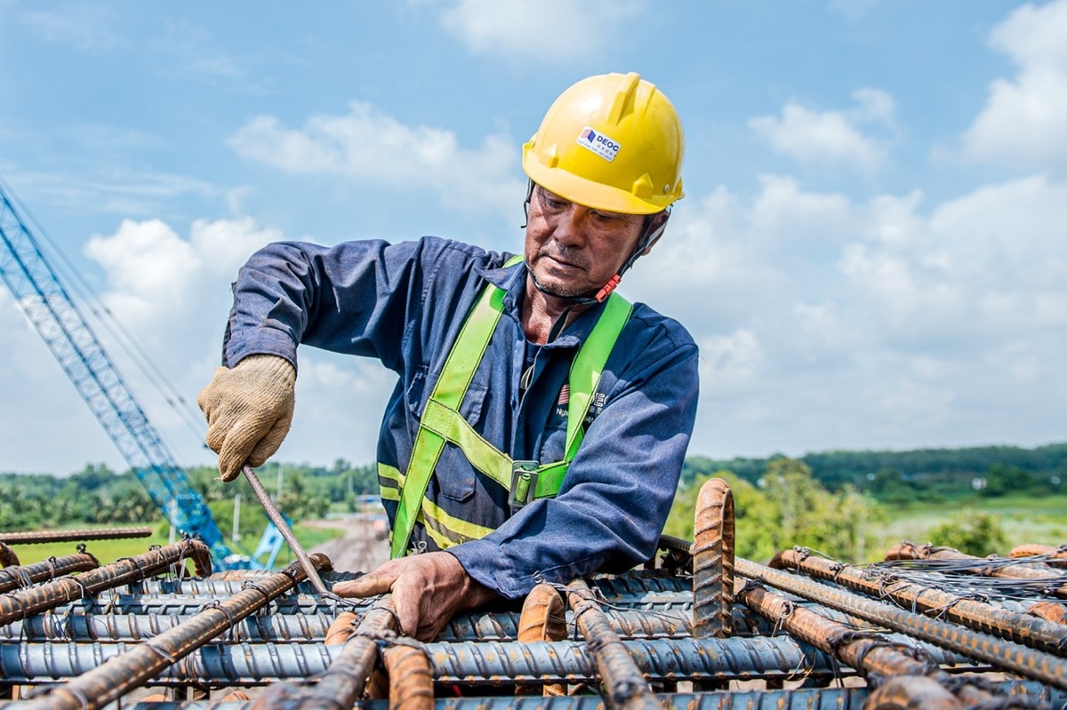 Thi công Gói thầu XL01, Dự án thành phần Chơn Thành - Đức Hòa. (Ảnh: ĐC).