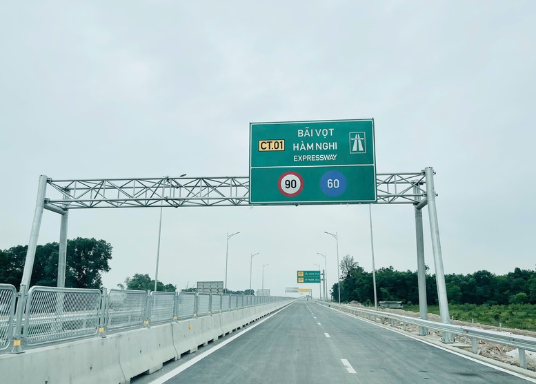 Một đoạn cao tốc Bãi Vọt - Hàm Nghi. (Ảnh: VGP).