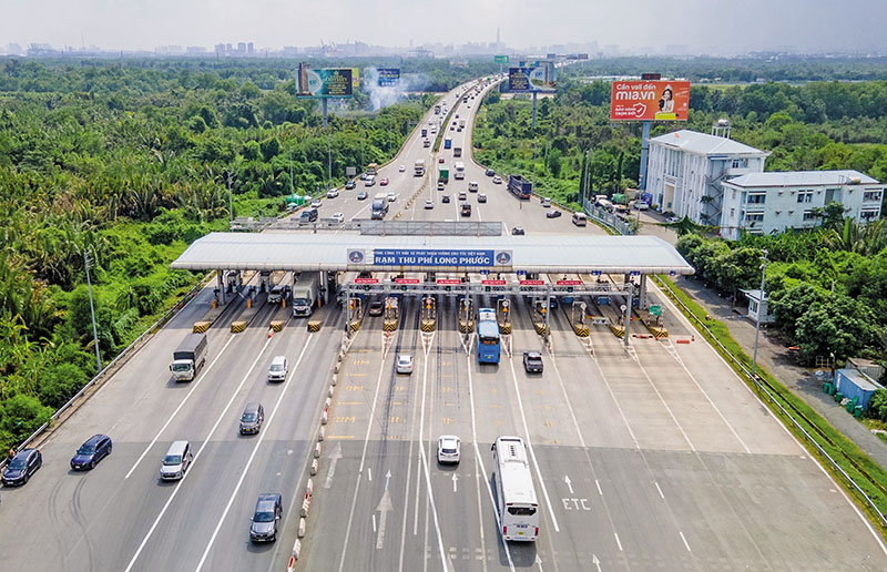 Một đoạn cao tốc TP.HCM - Long Thành.