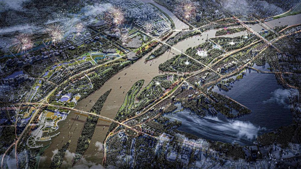 Quy hoạch Thủ đô Hà Nội thời kỷ 2021-2030, tẩm nhìn đến năm 2050 đã xác định sông Hồng là trục không gian cảnh quan chủ đạo của Thủ đô.