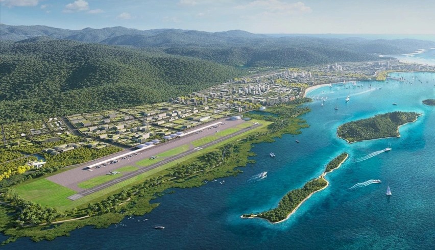 Phối cảnh Cảng hàng không Vân Phong.