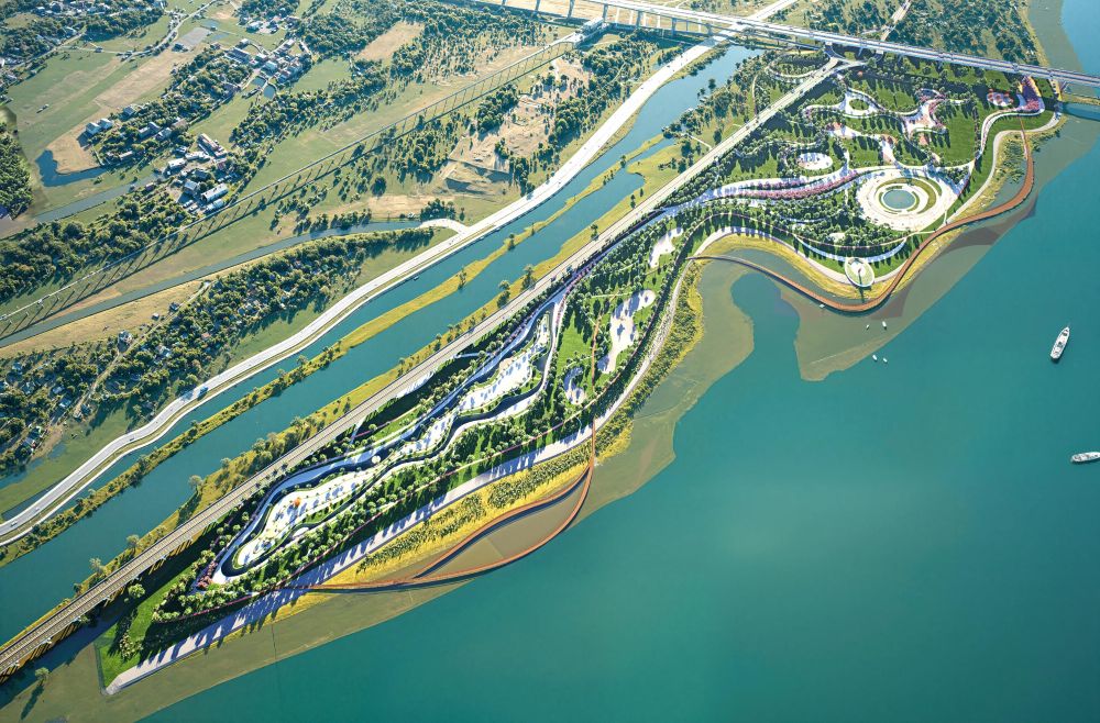 Phối cảnh Dự án đại lộ sông Hồng.