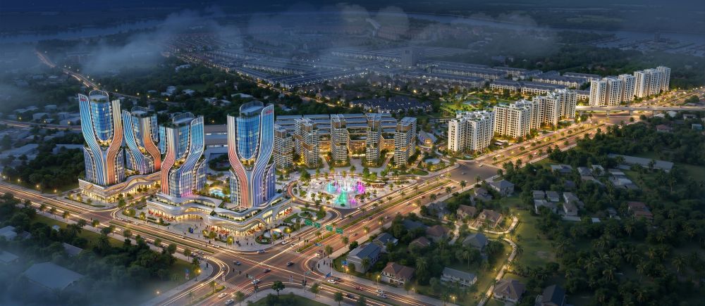 Phối cảnh Cụm Dự án An Tây - trung tâm đô thị – cảng hiện đại của TP.HCM.