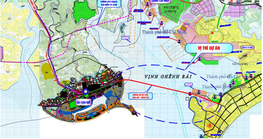 Dự &aacute;n x&acirc;y dựng tuyến đường v&agrave; cầu kết nối Cần Giờ - Vũng T&agrave;u.