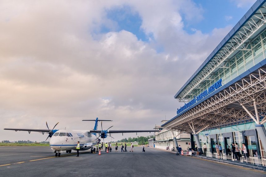 Cảng h&agrave;ng kh&ocirc;ng Rạch Gi&aacute;.