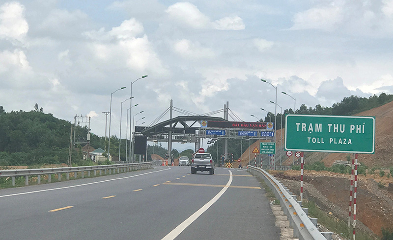 Một đoạn tuyến đường BOT Th&aacute;i Nguy&ecirc;n - Chợ Mới.