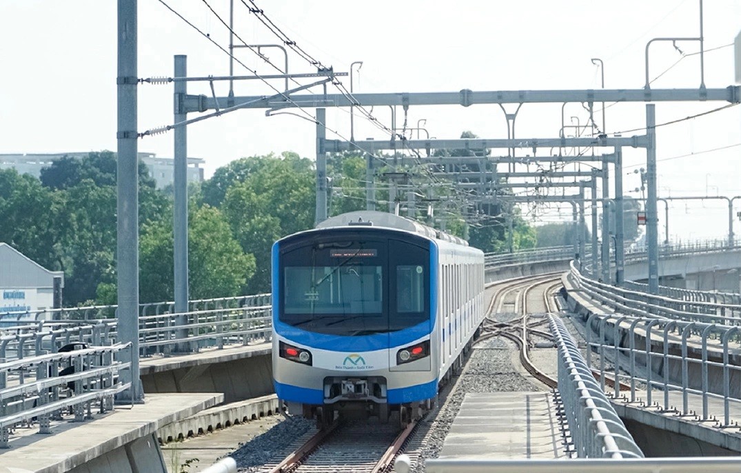 Một đoạn tuyến metro Bến Th&agrave;nh - Suối Ti&ecirc;n.