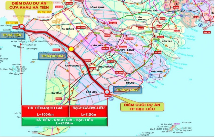 Ban quản l&yacute; Dự &aacute;n Mỹ Thuận vừa tr&igrave;nh Bộ X&acirc;y dựng kết quả B&aacute;o c&aacute;o nghi&ecirc;n cứu tiền khả thi cuối kỳ Dự &aacute;n đầu tư x&acirc;y dựng đường cao tốc H&agrave; Ti&ecirc;n - Rạch Gi&aacute; - Bạc Li&ecirc;u.