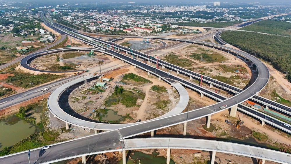 Toàn cảnh nút giao Long Thành.