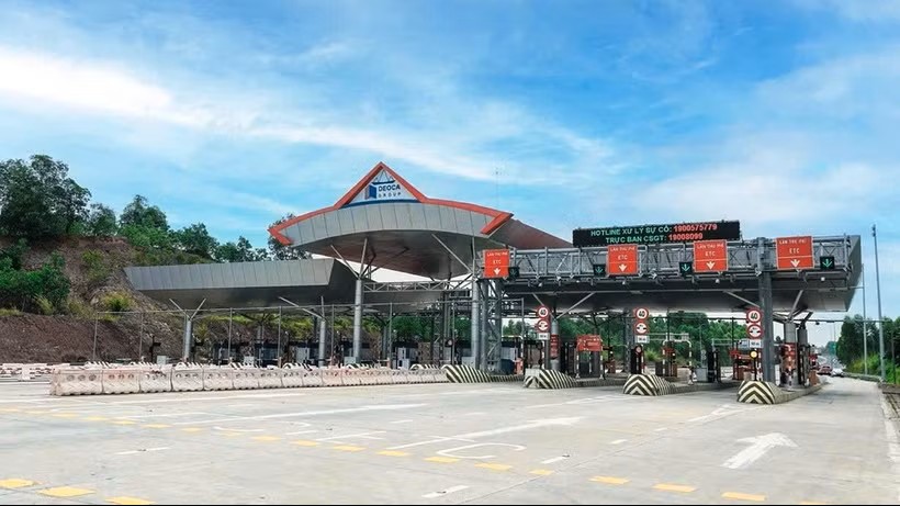 Trạm thu ph&iacute; Km93+160, Quốc lộ 1 thuộc Dự &aacute;n cao tốc Bắc Giang-Lạng Sơn. (Ảnh: PV/Vietnam+)