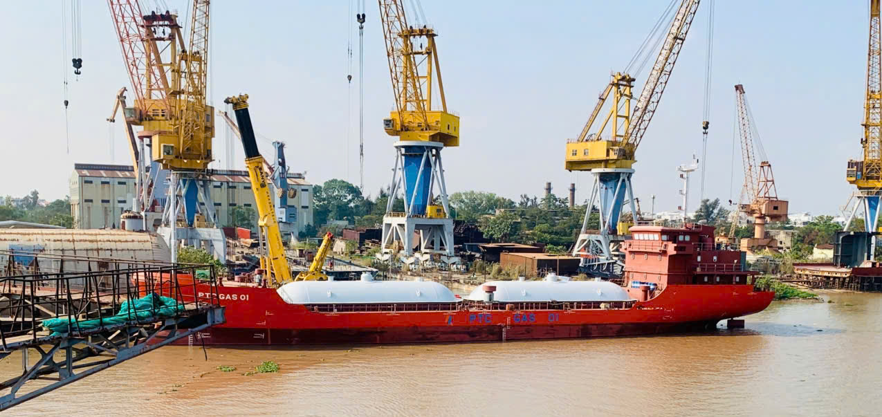 Công ty Đóng tàu Bạch Đằng đã tổ chức Lễ bàn giao tàu chở khí hóa lỏng LPG 1.700m³