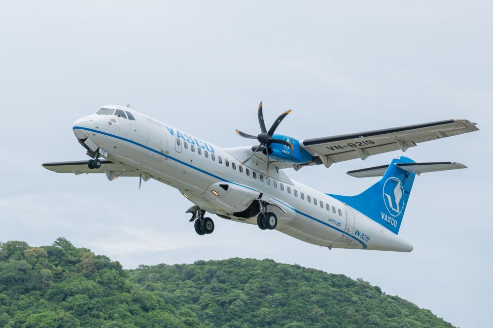 Một t&agrave;u bay ATR72 của Vietnam Airlines.