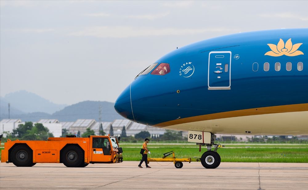 Một tàu bay B787 của Vietnam Airlines.