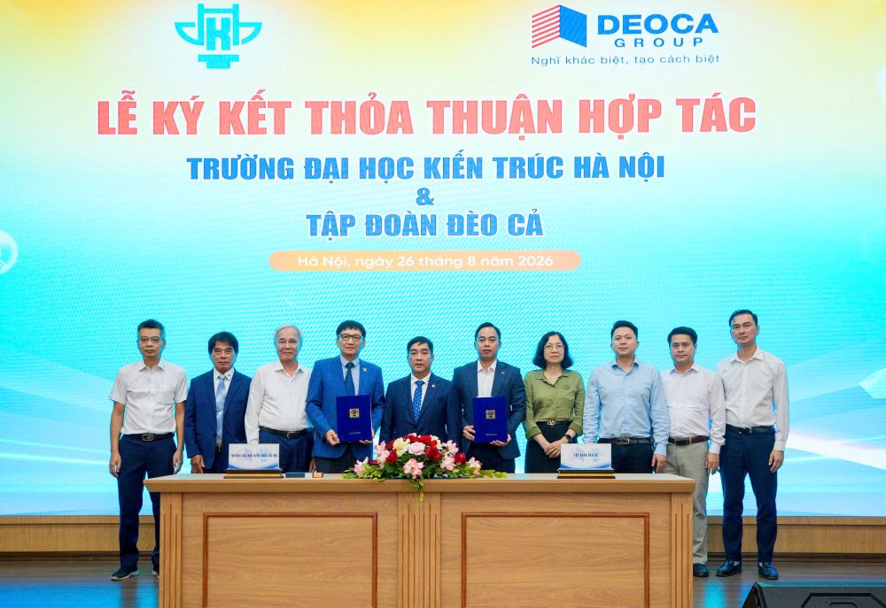 Quang cảnh buổi lễ k&yacute; kết.