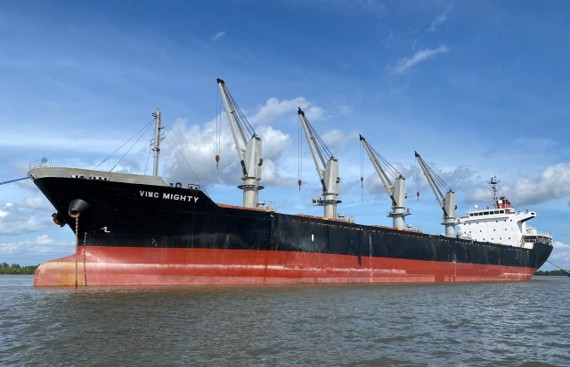 T&agrave;u chở h&agrave;ng rời VIMC MIGHTY (Trọng tải: 22.500 DWT) thuộc Chương tr&igrave;nh đ&oacute;ng mới 32 t&agrave;u.