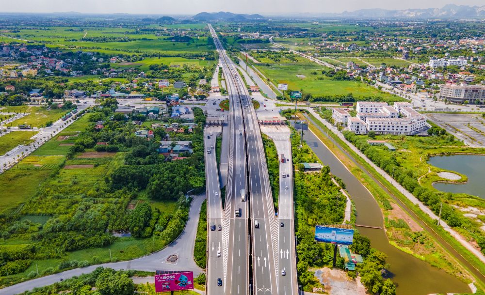 Một đoạn cao tốc Cầu Giẽ - Ninh B&igrave;nh.