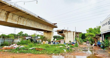 Dự án cầu Nam Lý, Thành phố Thủ Đức ghi vốn năm 2022 là 380 tỷ đồng, song đến cuối tháng 7/2022 vẫn chưa giải ngân được đồng nào