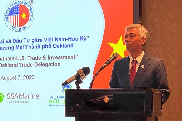 Phó chủ tịch UBND TP>HCM Võ Văn Hoan phát biểu tại hội nghị 