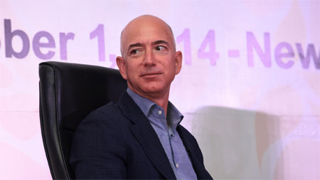 CEO Jeff Bezos của Amazon - Ảnh: AFT/Getty.