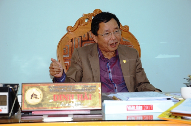 Ông Đinh Hài, Giám đốc Sở Văn hóa, Thể thao và Du lịch tỉnh Quảng Nam: 