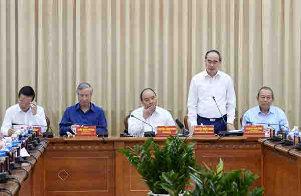 Bí thư Thành ủy Nguyễn Thiện Nhân kiến nghị các giải pháp tháo gỡ khó khăn cho TP.HCM