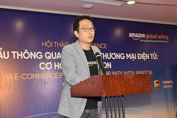 Ông Gijae Seong, Giám Đốc Phát Triển Bán Hàng Toàn Cầu, Amazon Global Selling Đông Nam Á và châu Úc, chia sẻ về cơ hội và tiềm năng cho doanh nghiệp Việt bán hàng trên Amazon
