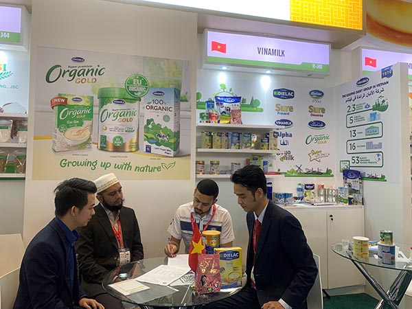 Dòng sản phẩm Organic cao cấp được Vinamilk giới thiệu một cách nổi bật tại Hội chợ