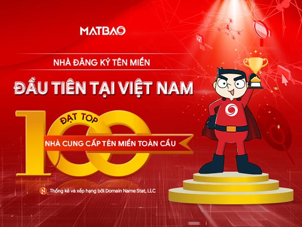 -	Mắt Bão là nhà cung cấp tên miền đầu tiên tại Việt Nam đạt TOP 100 toàn cầu