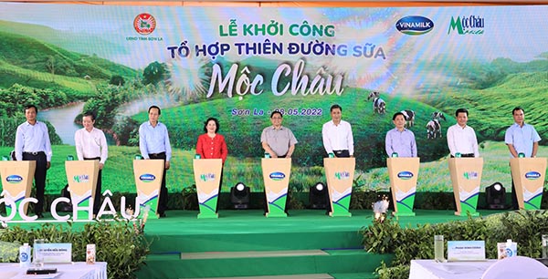 Dự án Tổ hợp Thiên đường sữa Mộc Châu chính thức khởi công vào ngày 28/5 vừa qua	