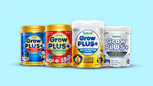 “Bộ tứ” Nutifood GrowPLUS+ giúp mẹ chăm sóc con yêu khỏe mạnh, cao lớn, thông minh